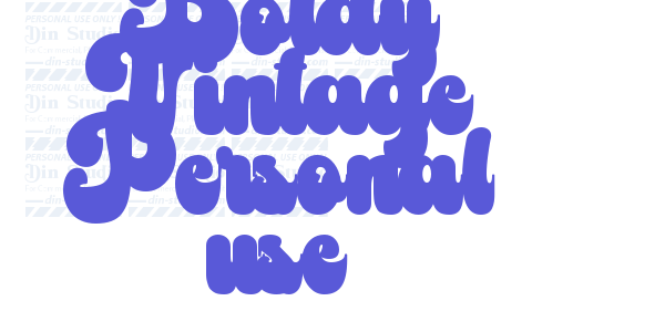 Boldy Vintage Personal use font free