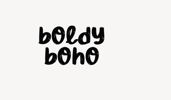 Boldy Boho Font