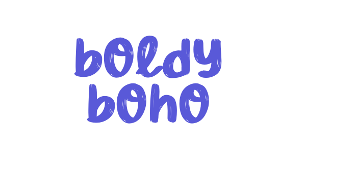 Boldy Boho Font