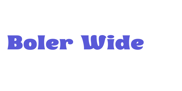 Boler Wide Font Download