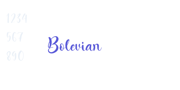 Bolevian font free