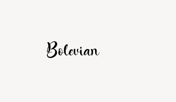 Bolevian Font