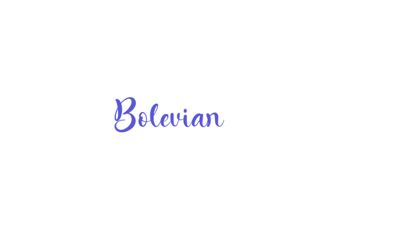 Bolevian Font Download