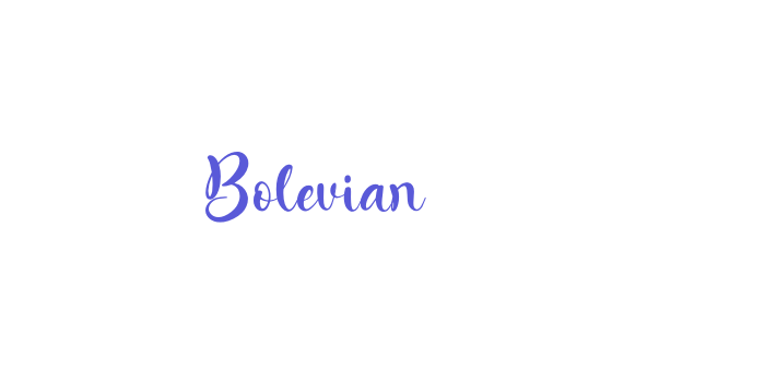 Bolevian Font Download