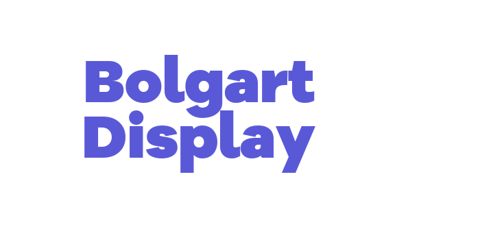 Bolgart Display Font Download