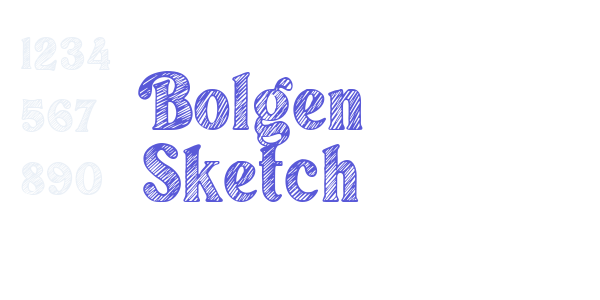 Bolgen Sketch font