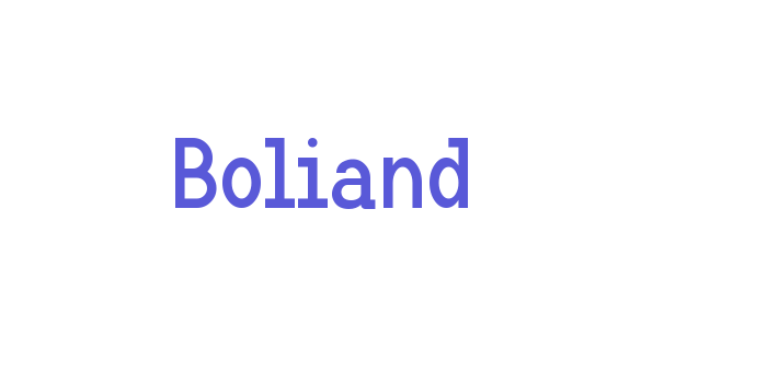 Boliand Font Download