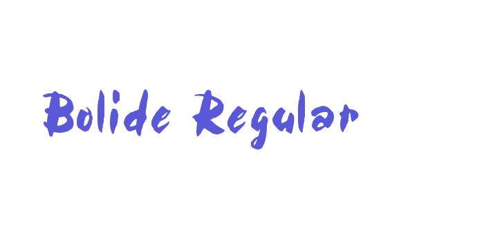 Bolide Regular Font Download