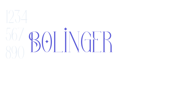 Bolinger font