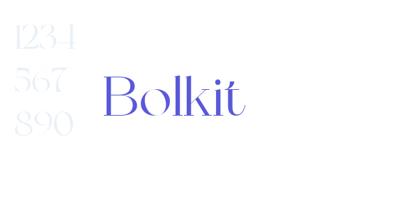 Bolkit font free