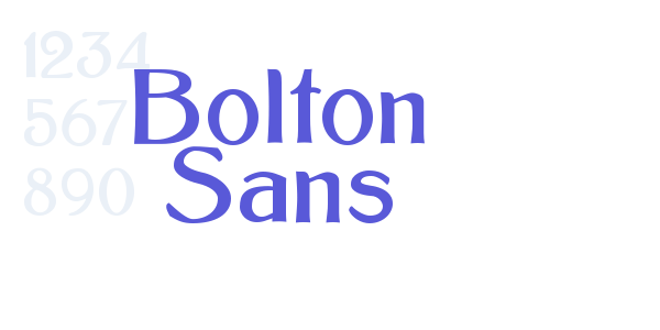 Bolton Sans font free