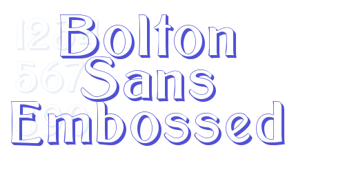 Bolton Sans Embossed-font-download