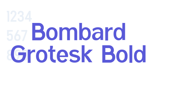 Bombard Grotesk Bold font free