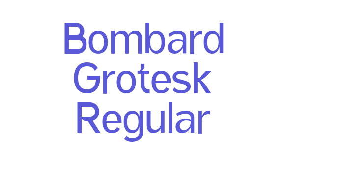 Bombard Grotesk Regular Font Download