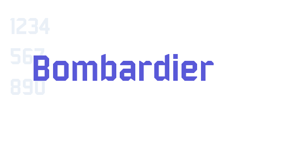 Bombardier font free