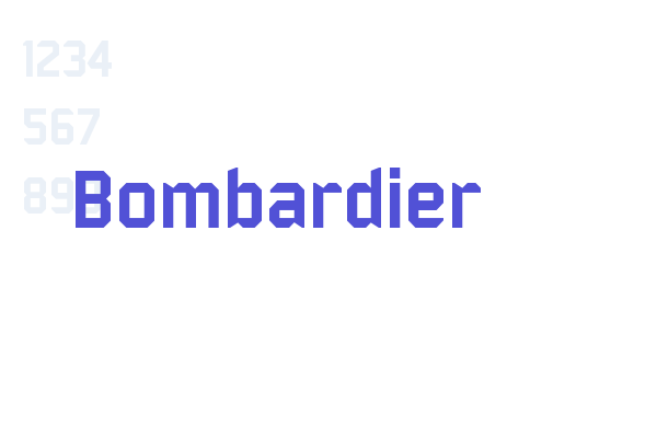 Bombardier Font Download