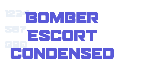 Bomber Escort Condensed font free