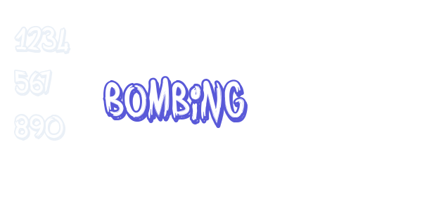 Bombing font free