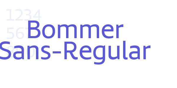 Bommer Sans-Regular font free