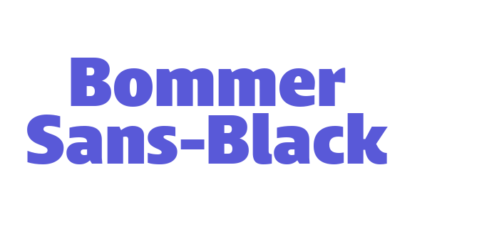 Bommer Sans-Black Font Download