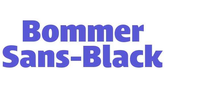 Bommer Sans-Black Font