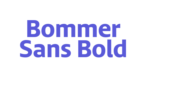 Bommer Sans Bold Font Download