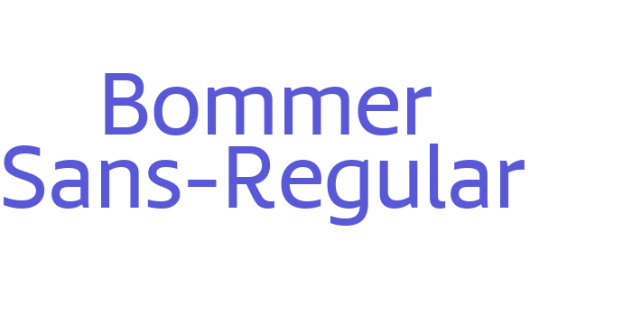 Bommer Sans-Regular Font Download