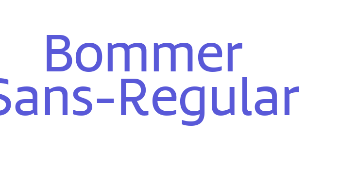 Bommer Sans-Regular Font