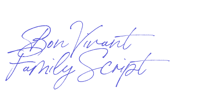 Bon Vivant Family Script Font Download