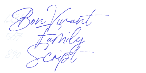 Bon Vivant Family Script-font-download