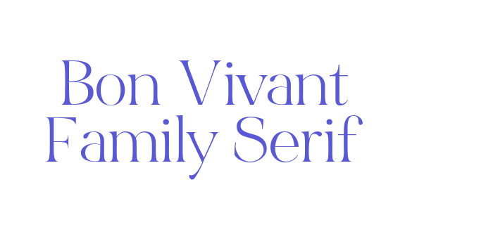 Bon Vivant Family Serif Font Download