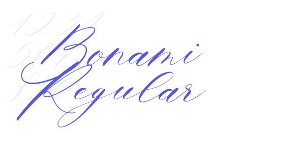 Bonami Regular font free