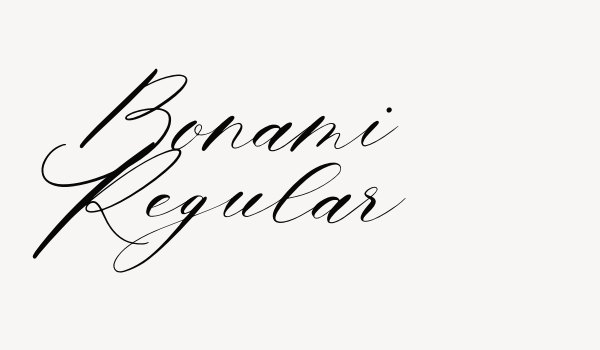 Bonami Regular Font