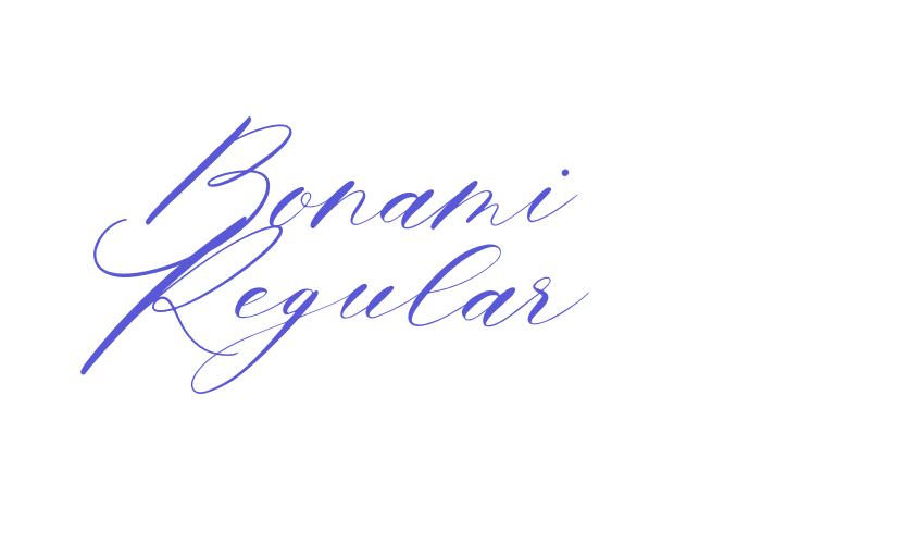 Bonami Regular Font Download