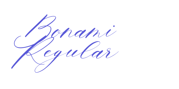 Bonami Regular Font Download