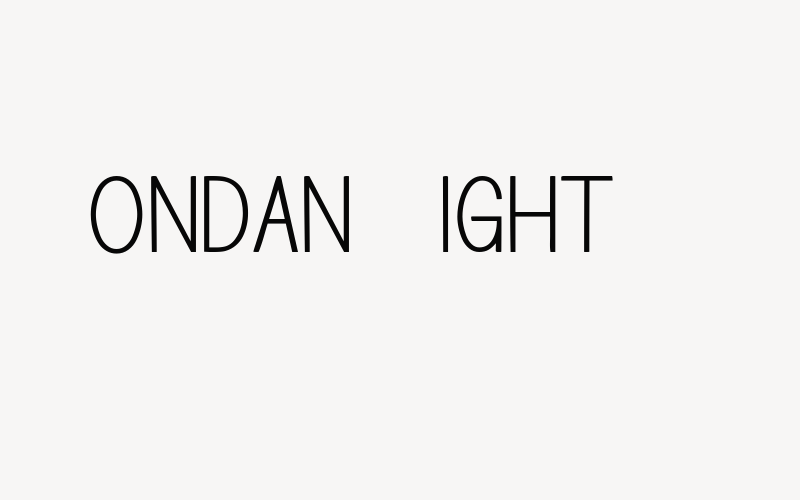 Bondan Light Font