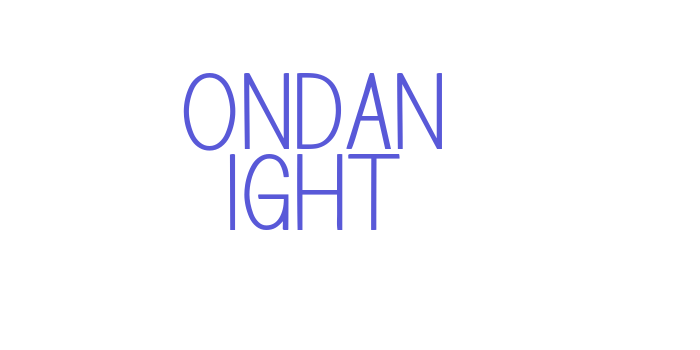 Bondan Light Font Download