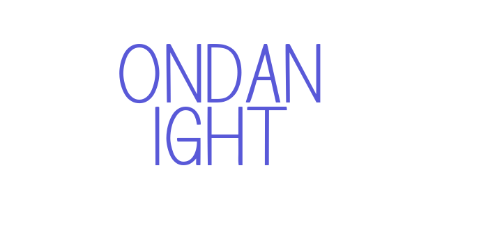 Bondan Light Font