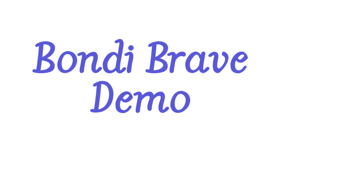 Bondi Brave Demo Font Download