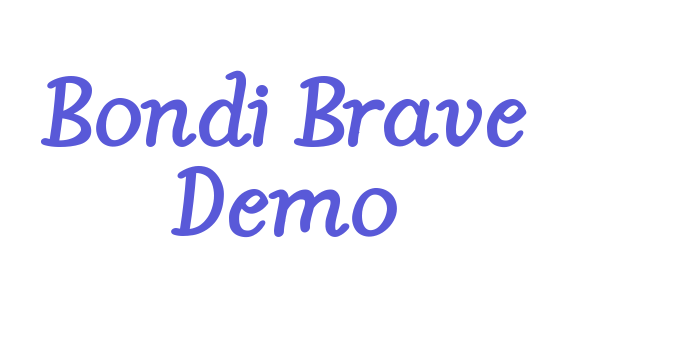 Bondi Brave Demo Font