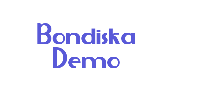 Bondiska Demo Font Download