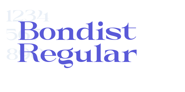 Bondist Regular font free