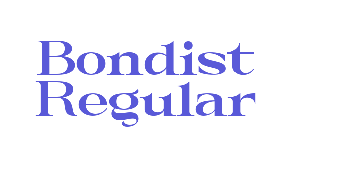 Bondist Regular Font Download