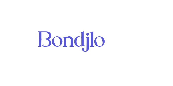 Bondjlo Font Download