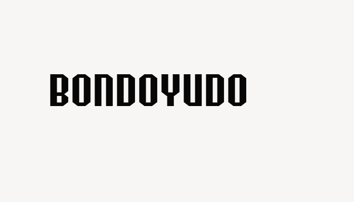 Bondoyudo font download