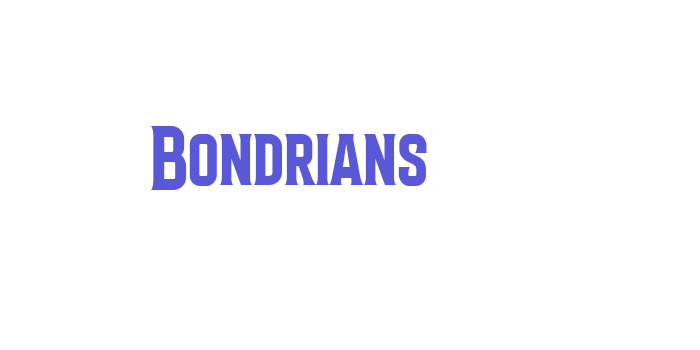 Bondrians Font Download