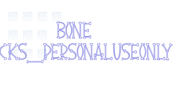 Bone Sticks_PersonalUseOnly font free