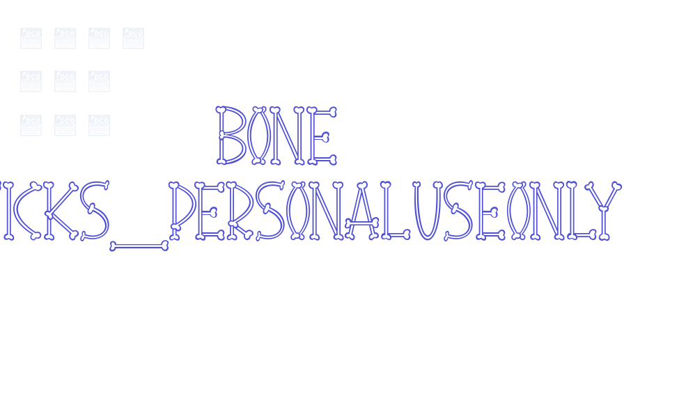 Bone Sticks_PersonalUseOnly-font-download