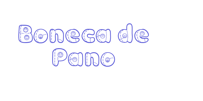 Boneca de Pano Font Download