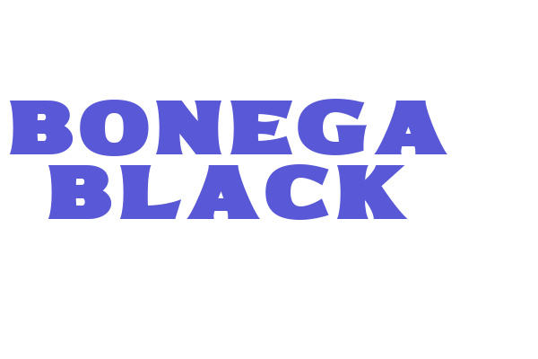 Bonega Black Font